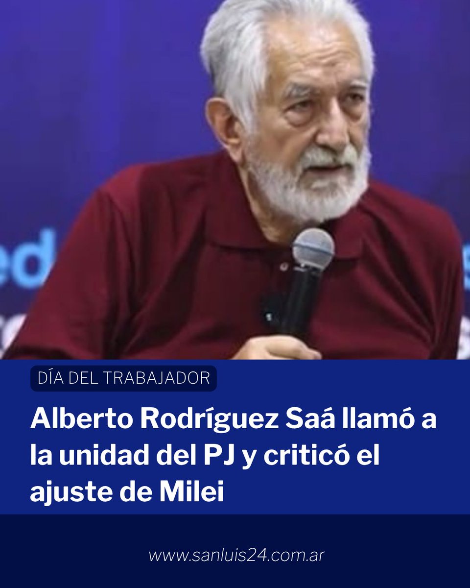 🔵Durante el acto por el Día del Trabajador en el Partido Justicialista, Alberto Rodríguez Saá centró su discurso en la situación internacional y el rol de Argentina en el mundo, con fuertes definiciones políticas.

Más en sanluis24.com.ar

#PJ #AlbertoRodriguezSaá