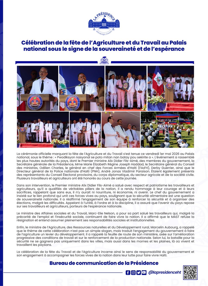 Présidence d’Haïti tweet media