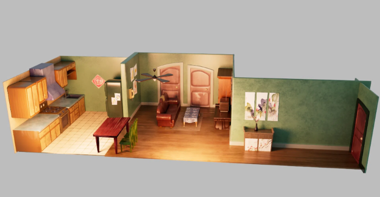 HinataArtss's tweet image. Realistic 3D interior environment focused on natural lighting, material detail, and balanced layout to create a believable living space

#3DArt #InteriorDesign #RealisticRendering #EnvironmentDesign #3DModeling #DigitalArtist #GameEnvironment #MyWork