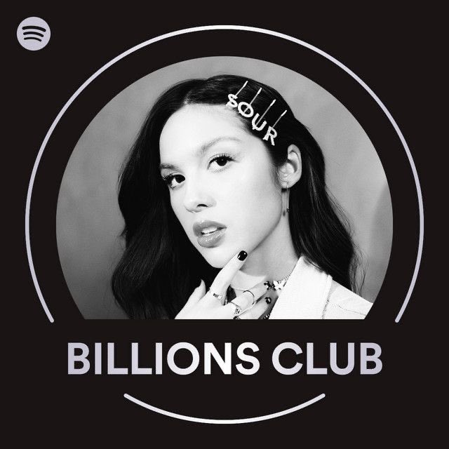 beyonce_GIF's tweet photo. Olivia Rodrigo’s Spotify Billions Club:

deja vu — 2.1B
drivers license — 2.0B
happier — 1.9B
traitor — 1.8B
favorite crime — 1.7B
good 4 u — 1.6B
jealousy, jealousy — 1.5B
1sf3sb — 1.4B
brutal — 1.4B
bad idea right? — 1.3B
vampire — 1.0B (NEW) https://t.co/3SYODIPR8X