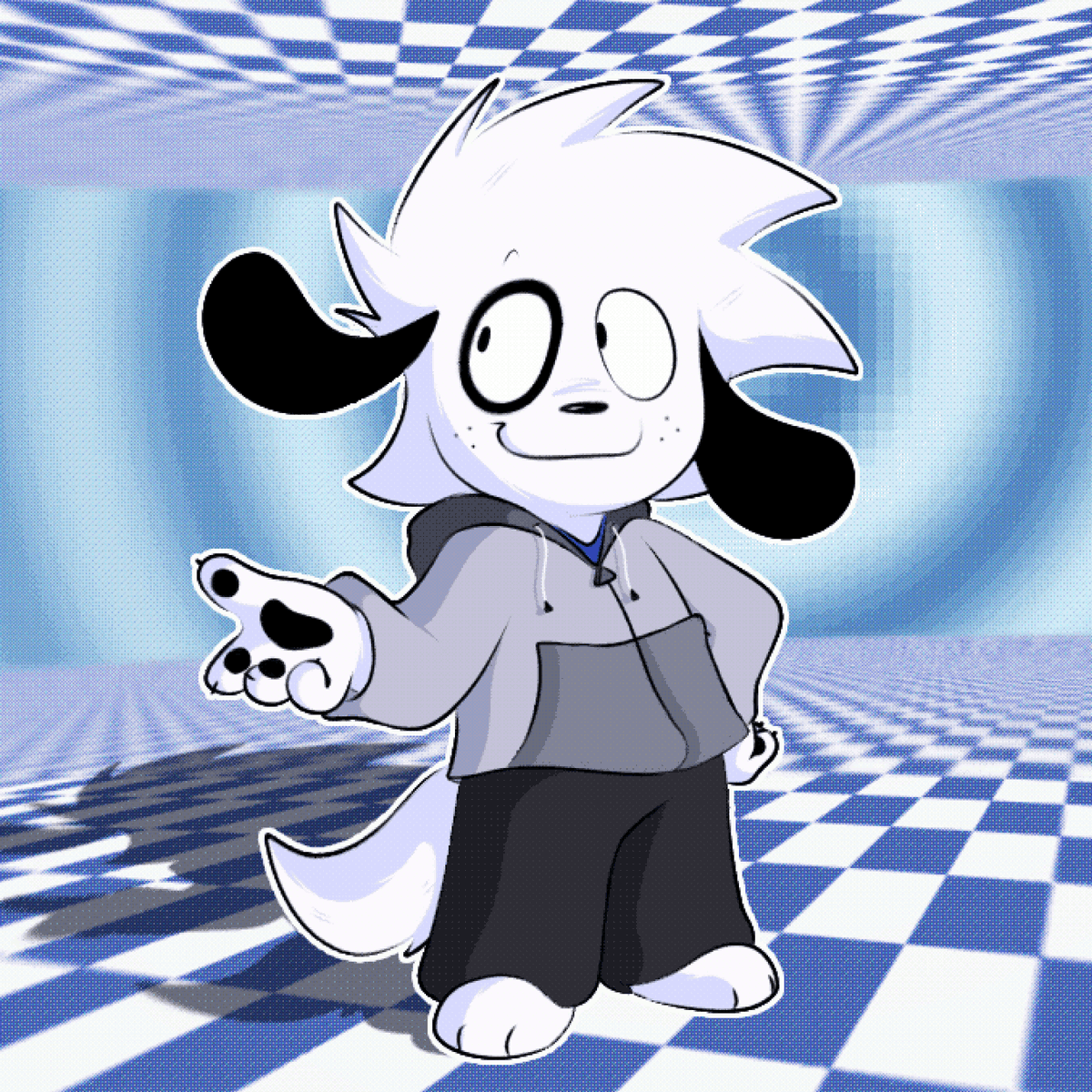 FunnyMan64_'s tweet image. dog-like dude #oc #ocart #characterdesign