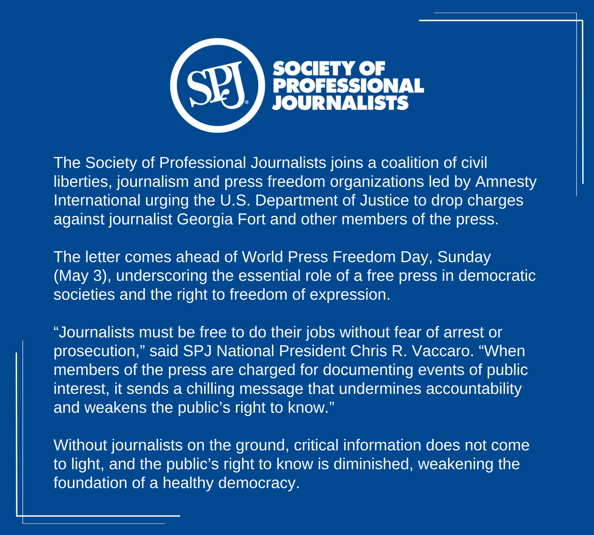 Society of Professional Journalists tweet media