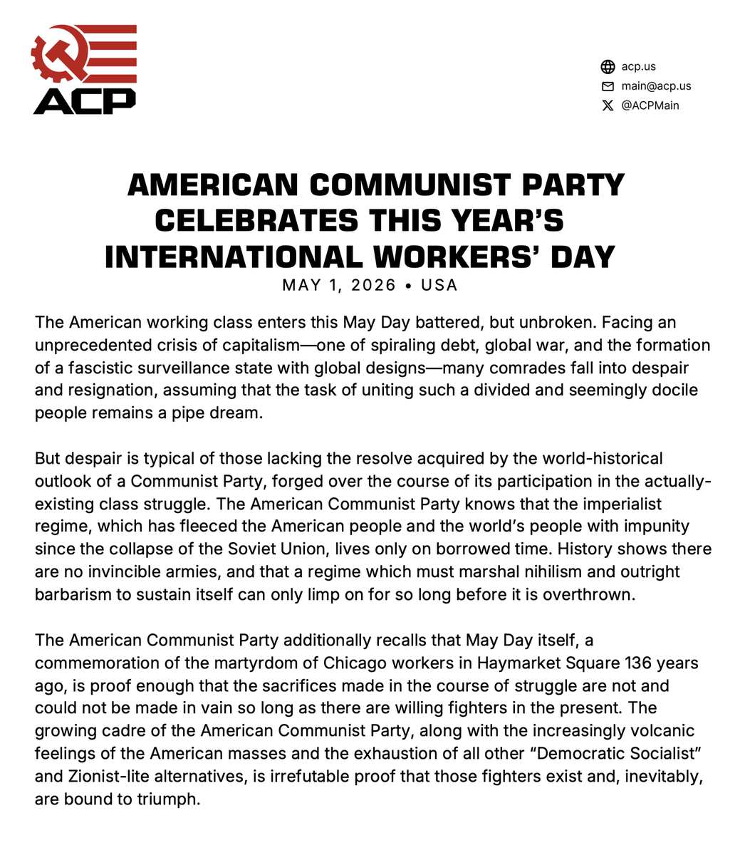 American Communist Party tweet media