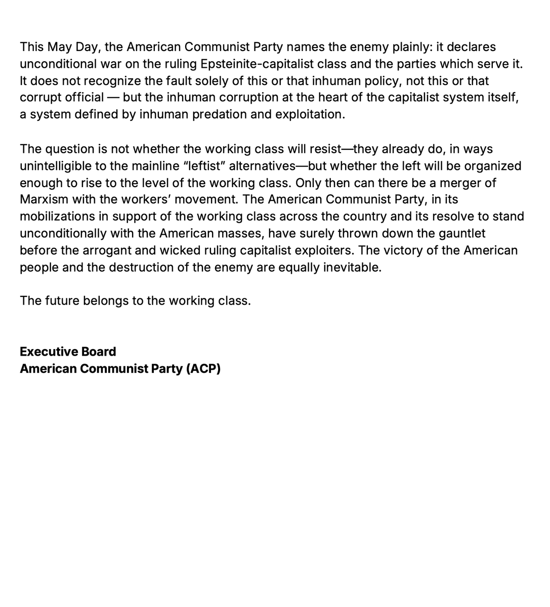 American Communist Party tweet media
