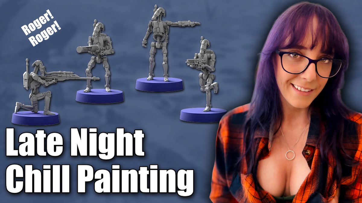 hobby_night's tweet image. Come join me for some chill night vibes as I paint B1s and chat!

youtube.com/live/CZLdwchEj…

See you there~

#Livestreaming #StarWars #StarWarsLegion #Miniatures #PaintingMiniatures