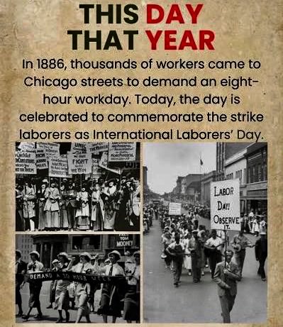 43_waves's tweet photo. On May 1, 1886, 🇺🇸 workers struck for an eight-hour workday. Peaceful demonstrations in Chicago turned tragic on May 4, inspiring the global labor movement. In solidarity, workers worldwide adopted May 1 as International Labour Day, for fair hours, safe conditions, and our rights https://t.co/P4TGCXLqVX