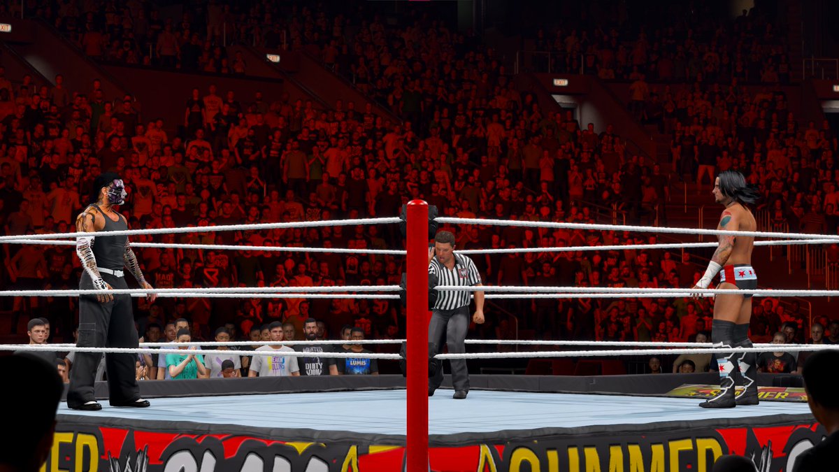 JeffIsMyName2K's tweet image. #WWE2K26 #WWE2K25 #PREVIEW #INGAMESHOTS #WWE CM PUNK ECW Attire Pack by @JoeMashups 🙏