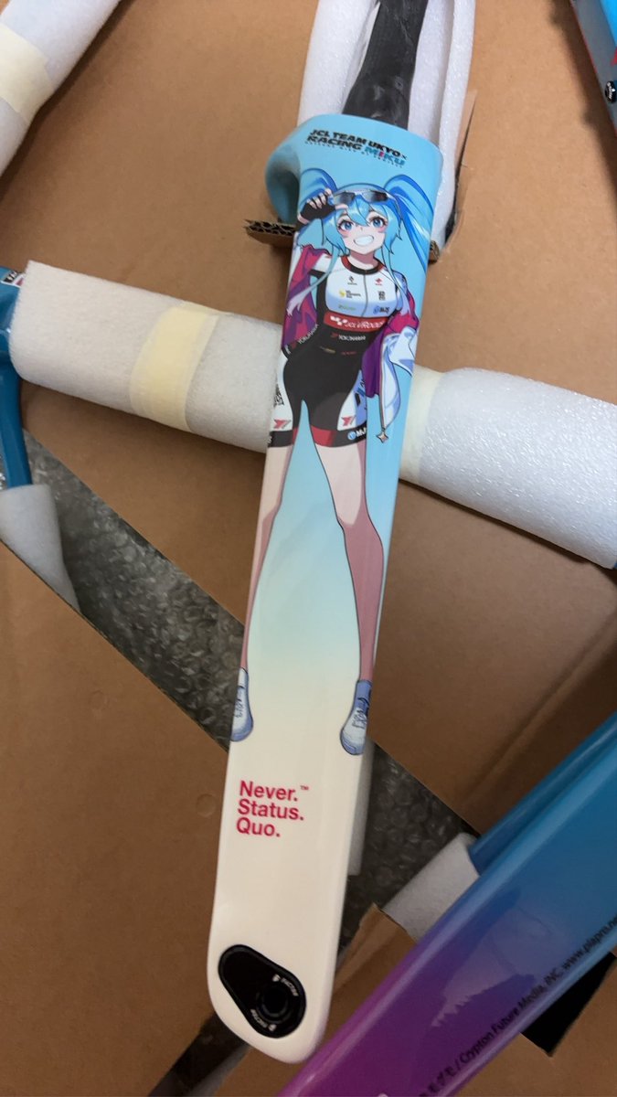 yasus15_n's tweet image. FACTOR OSTRO VAM 2.0 Hatsune Miku Edition
2024
ついに手に入れた。
この状態ですらカッコよすぎるの反則すぎ！！
ここから仕上げていくのが楽しみまた組み上げできたらきちんとしたやつあげます。
＃納フレ #factor #ostro #初音ミク #ロードバイク