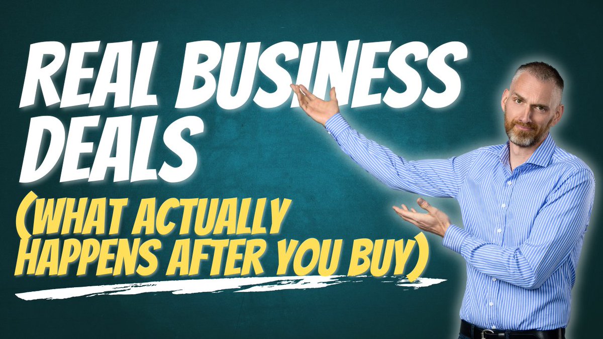DBarnettMoncton's tweet image. 3 Real Business Deals (What Actually Happens After You Buy) youtu.be/VilH5y_hlus 
#BuyABusiness #BusinessAcquisition #Entrepreneurship #SmallBusiness #DealMaking #ETA #BusinessTips #Investing