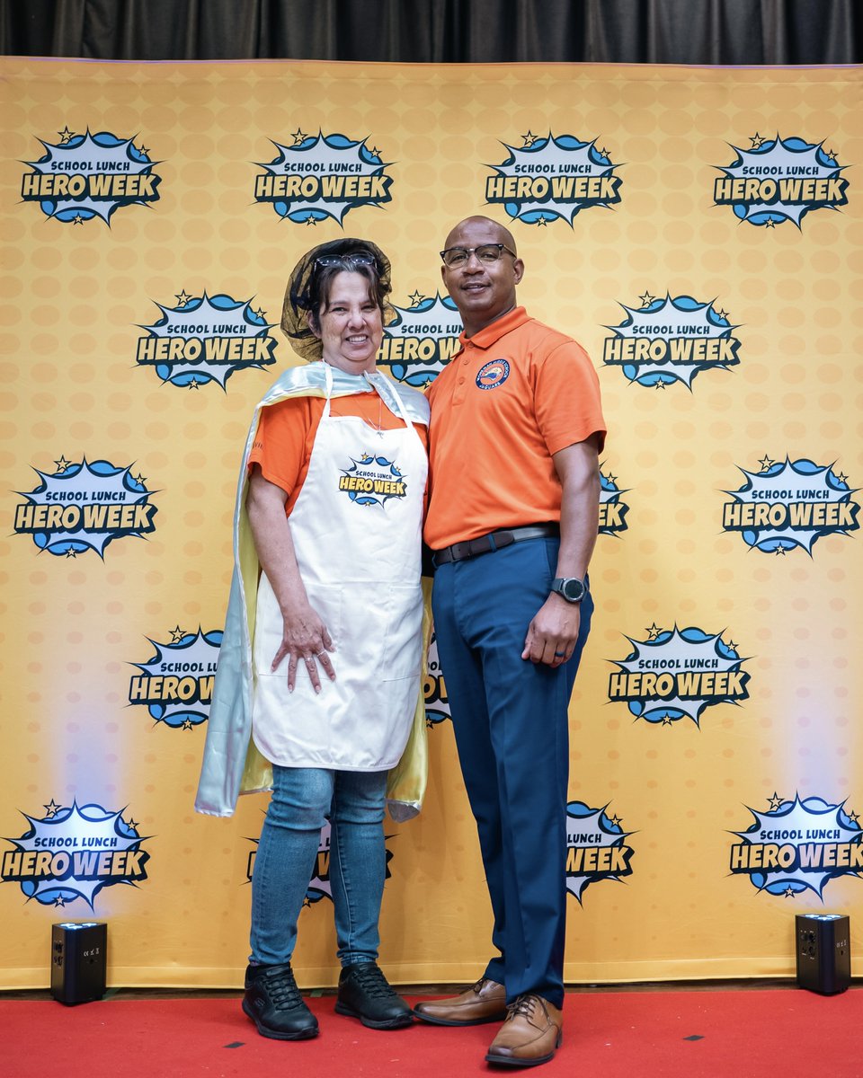 FLFNW's tweet photo. Today, we celebrated Sharon Horne, 2026 Florida School Lunch Hero!

Sharon's school nominated her for her steady and compassionate presence.

We were thrilled to deliver a hero cape and $2,000 for her hard work and dedication to Florida’s students.

#FLSchoolLunchHero https://t.co/K0IqLQ25VB