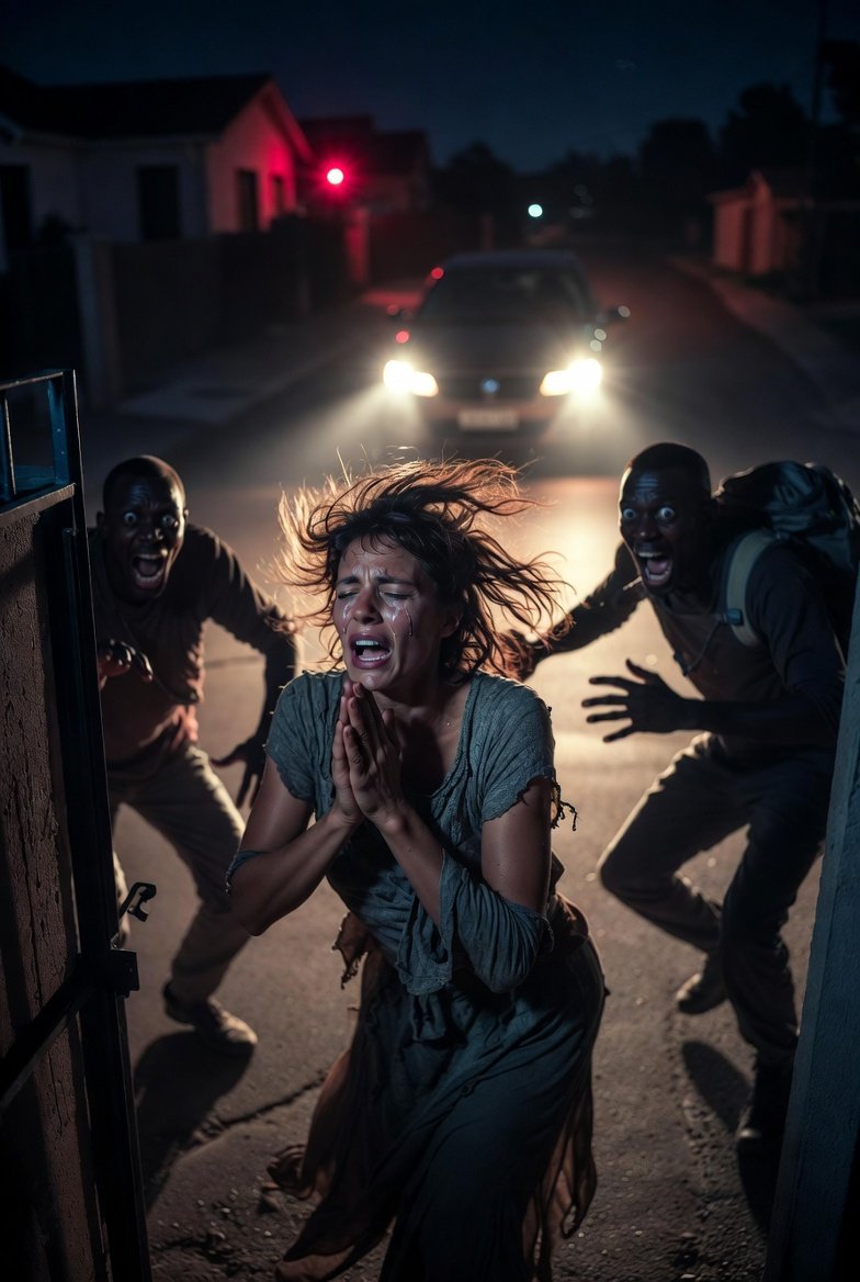 Her elderly neighbor’s alarm tore through the sunset like a dying scream. "No, not today. Not again." Her heart slammed against her ribs so hard she thought it might burst. Pure terror flooded her veins, but her legs moved anyway, sprinting blindly toward the sound. "What if it’s