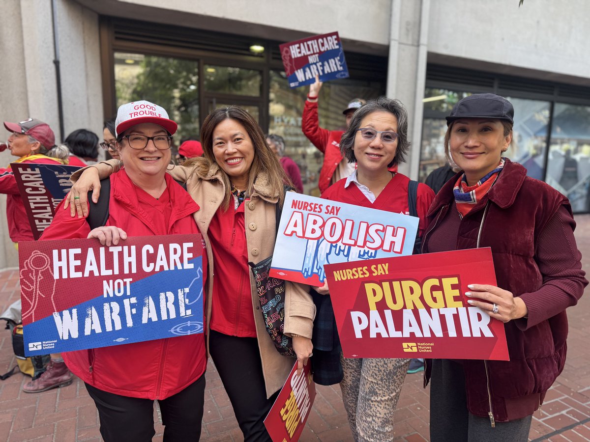 CalNurses's tweet image. Thousands of us are in the streets of SF right now—workers, nurses, students—rising together for #MayDay.

No shopping, no school, real disruption. We’re showing what working people’s power looks like when we stand up to greed, defend our patients, and demand a healthy future.