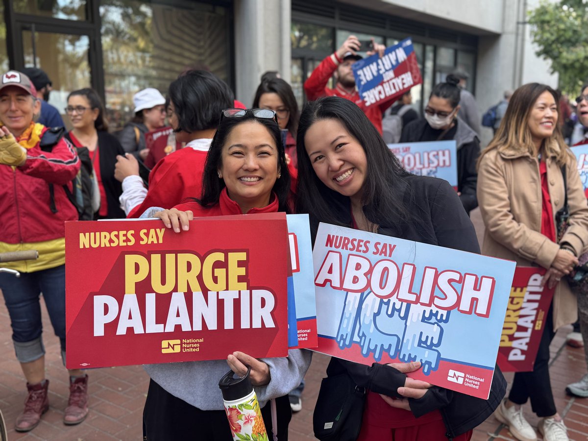 CalNurses's tweet image. Thousands of us are in the streets of SF right now—workers, nurses, students—rising together for #MayDay.

No shopping, no school, real disruption. We’re showing what working people’s power looks like when we stand up to greed, defend our patients, and demand a healthy future.