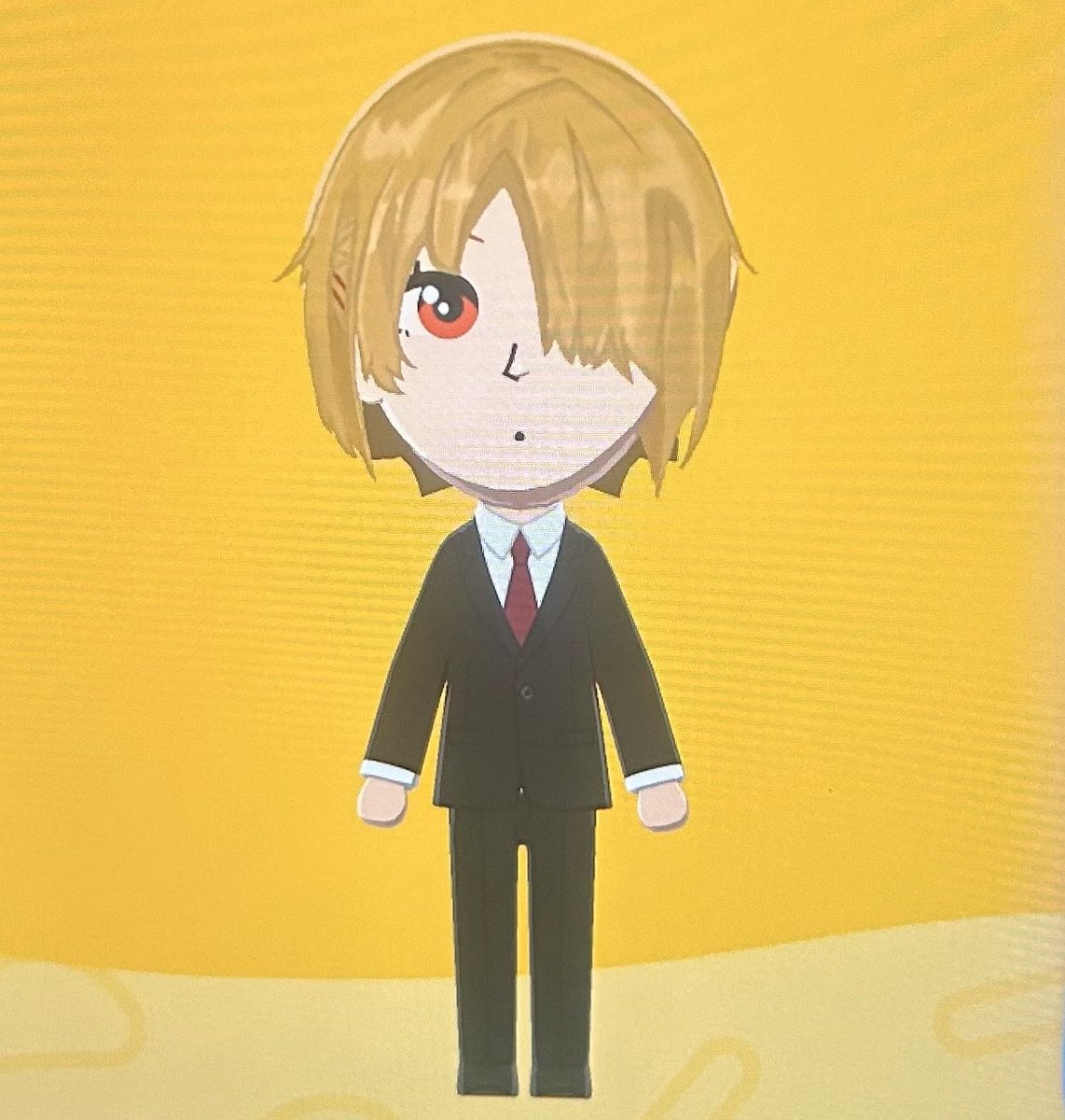 yottsunlove's tweet image. I wanted to upgrade my heaven burns red miis with custom face paint, so today I started with ruka! ❤️ #hbr