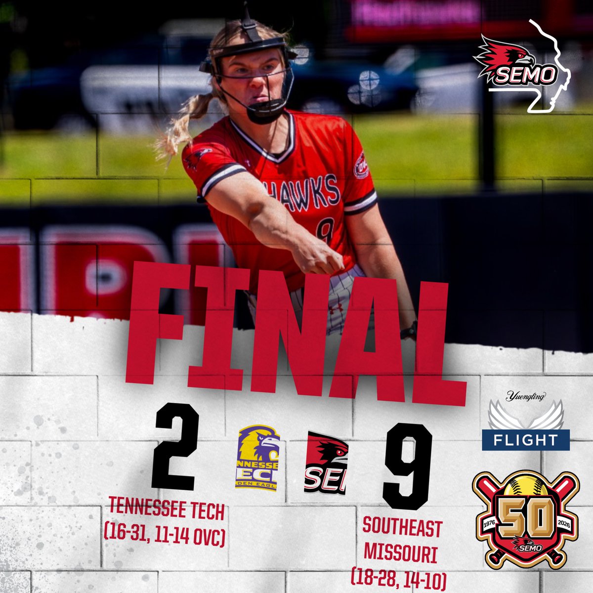 SEMORedhawks's tweet image. DOUBLEHEADER SWEEP!!
Redhawks extend winning streak to five games with two victories over Tennessee Tech Friday.
