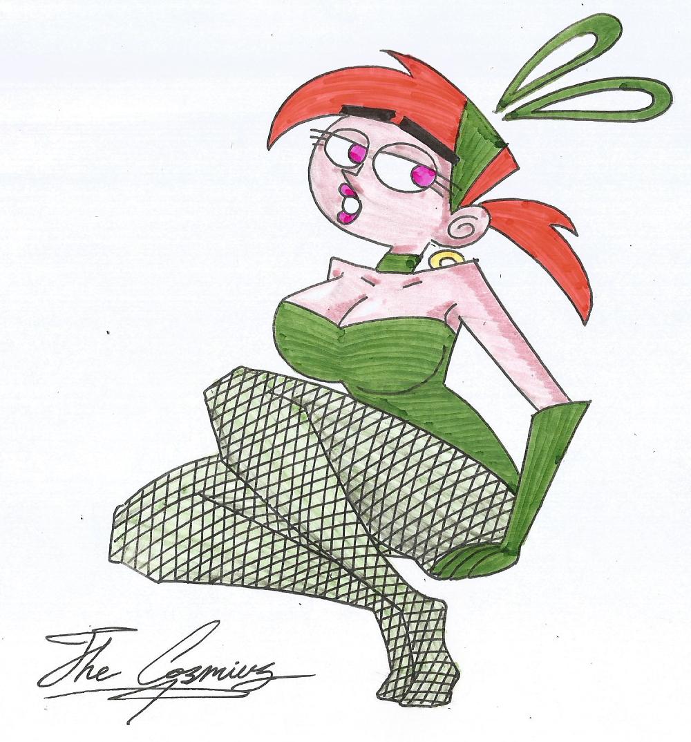 CosmiusS's tweet photo. ¡Hola a todos! Sigo trabajando en el siguiente proyecto, pero mientras tanto hice unos bocetos.

Butch Hartman hizo un diseño de Vicky como adulta, sin embargo, creo que contradice el "final canon" del fandom, así que tome elementos del mismo e hice esto ... y una Vicky conejita. https://t.co/LK0ukX19Hz