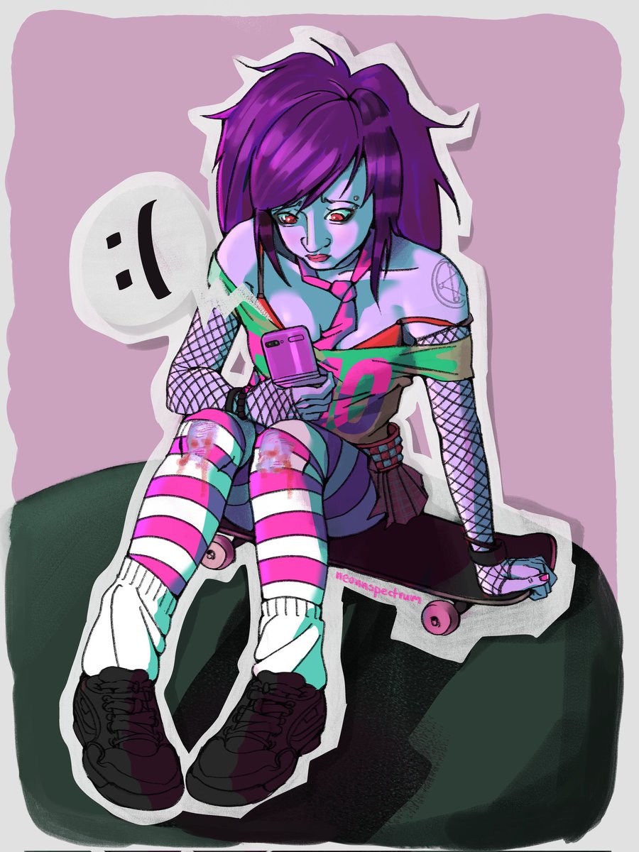 neonnspectrum's tweet image. scene girl muejejejeje 

#scenegirl #digitalart #OCart