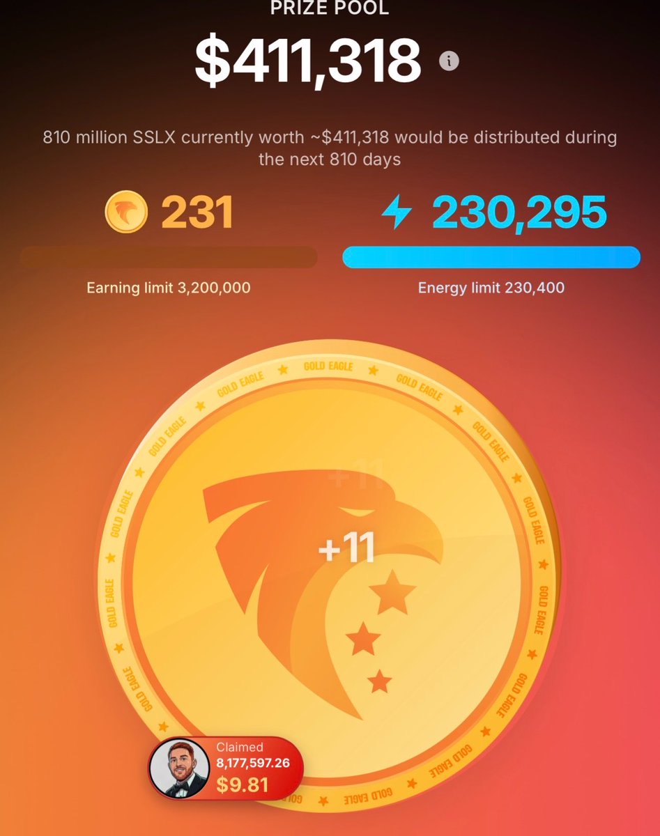 thebu11runner's tweet image. My Sl8, Gold Eagle game storage filled up pretty fast.

That’s the $10 key I had to buy for unlimited claims each month already paid off.

Who needs a @Cassator invite code to mine STARDUST on Stellar? 👇

#XLM