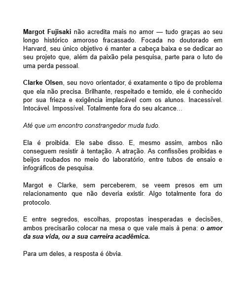 annab_reads's tweet photo. leriam pela sinopse?

Fora Do Protocolo - Luiza Luz 🩵🔬
Já disponível na Amazon e no Kindle Unlimited!🧬✨

vem ler eles!🩵🔬
🔗 https://t.co/gCsuXkbJPm https://t.co/O8wMr1SJwx