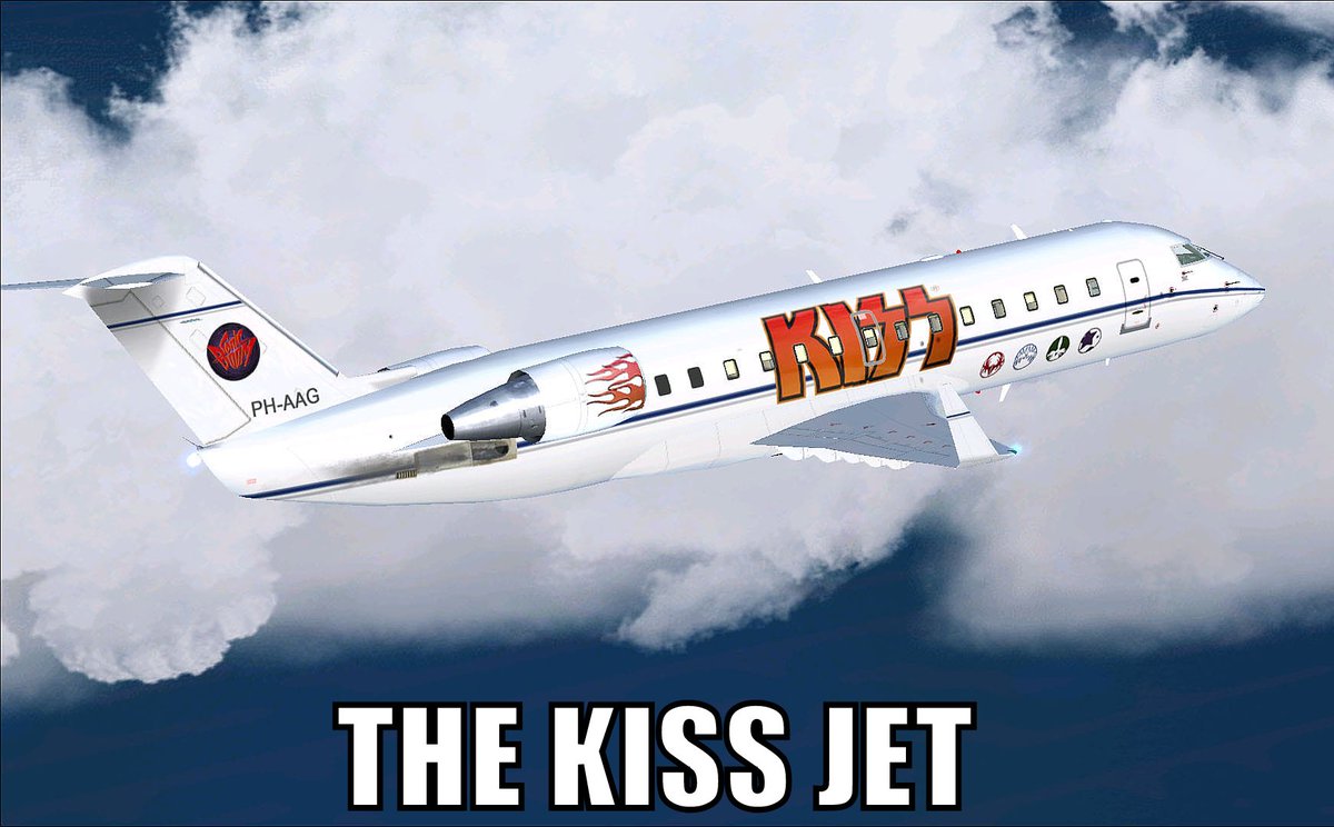 KISSopolis's tweet image. The #KISS Jet 🤘