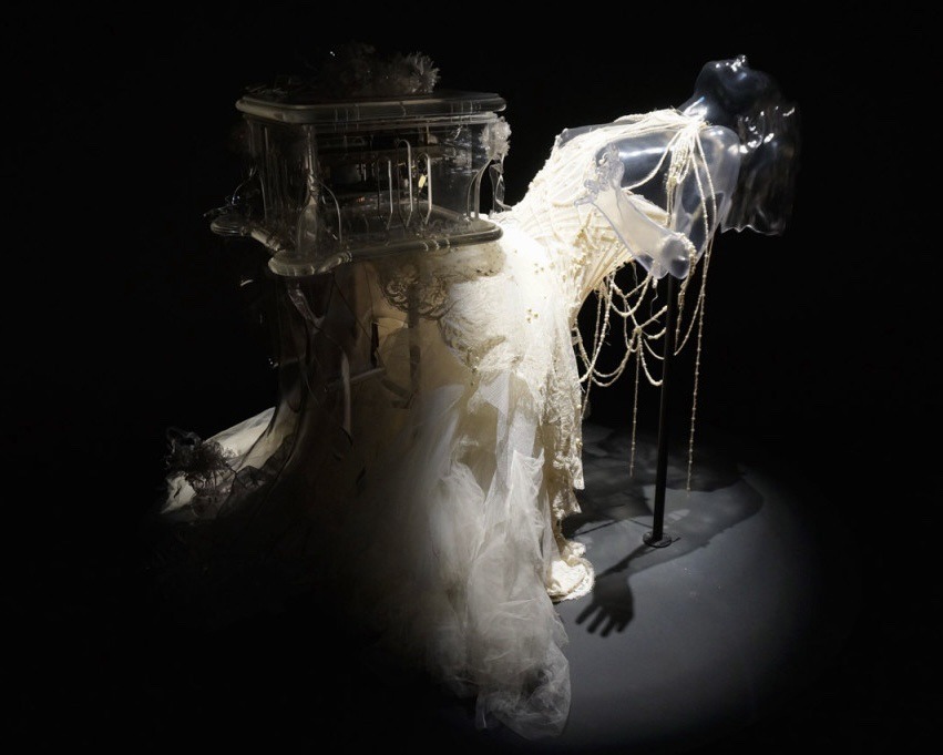 björk’s ‘pagan poetry’ music box and dress by alexander mcqueen
