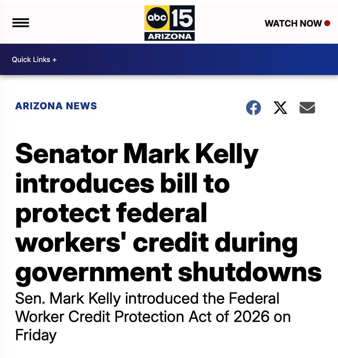 Senator Mark Kelly tweet media