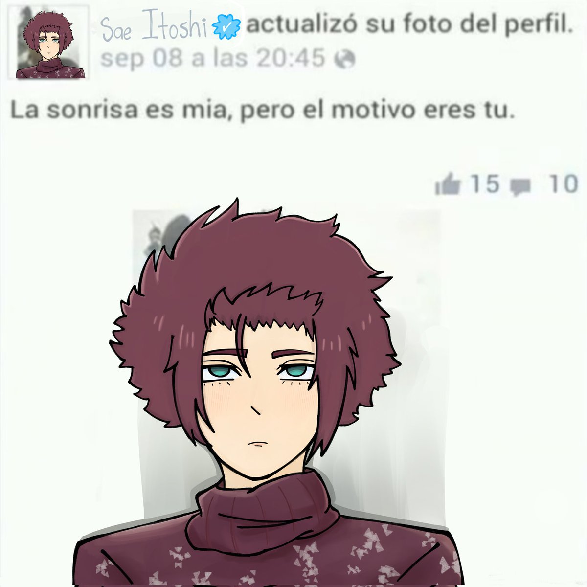 nijoware's tweet image. #Sae #bllk 
Con todo eso de que Sae se rie/sonrie por dentro, el curi le quedaba bien según yo