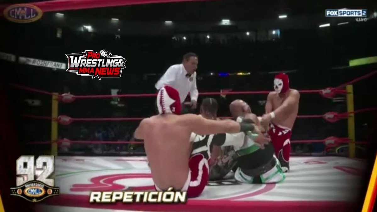 PWMMANews's tweet image. Calaveras 1 &amp;amp; 2 Defeated #MLW Ikuro Kwon/Okumura by Submission!!! #ViernesEspectacularCMLL #CMLLvsMLW