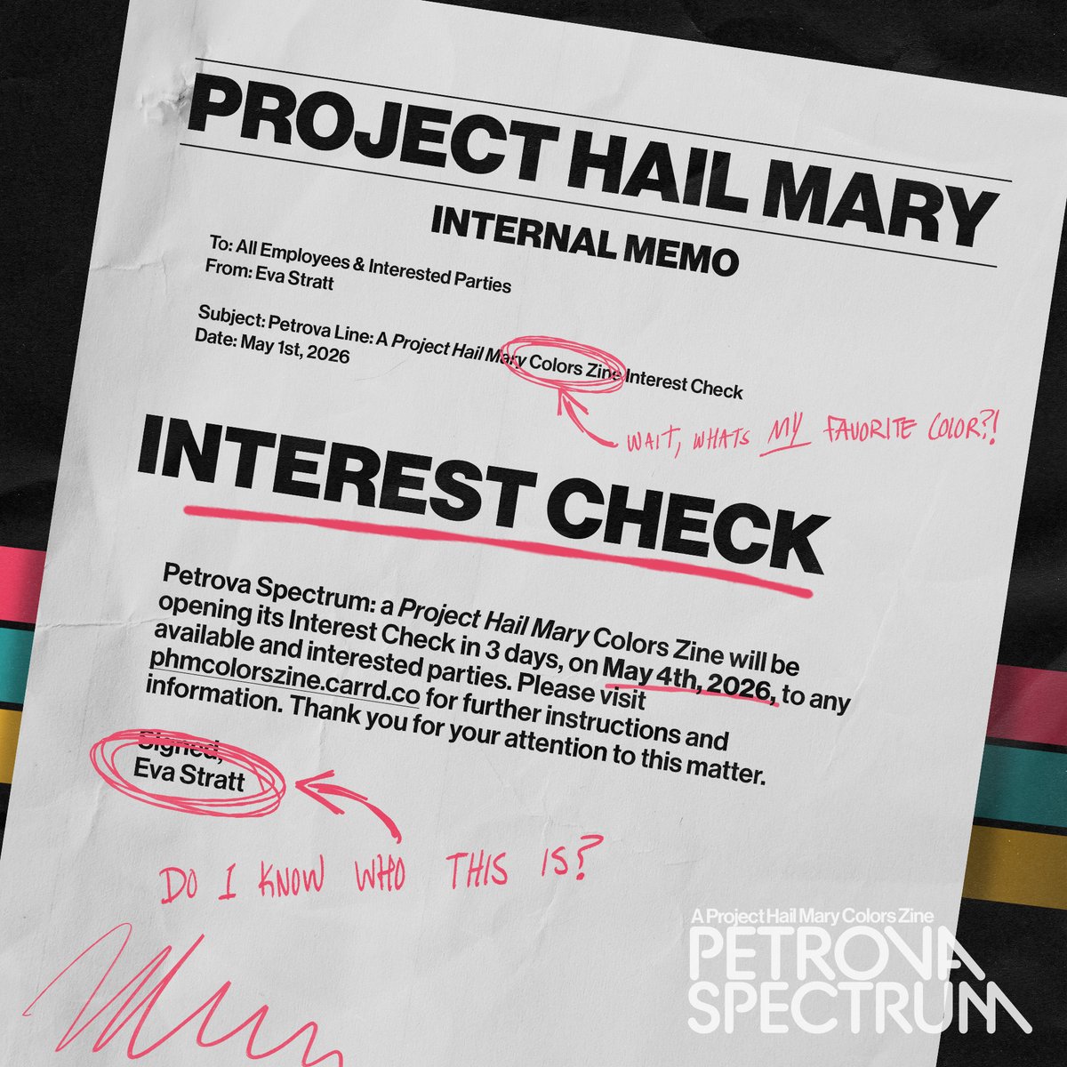 Petrova Spectrum: A Project Hail Mary Zine tweet media