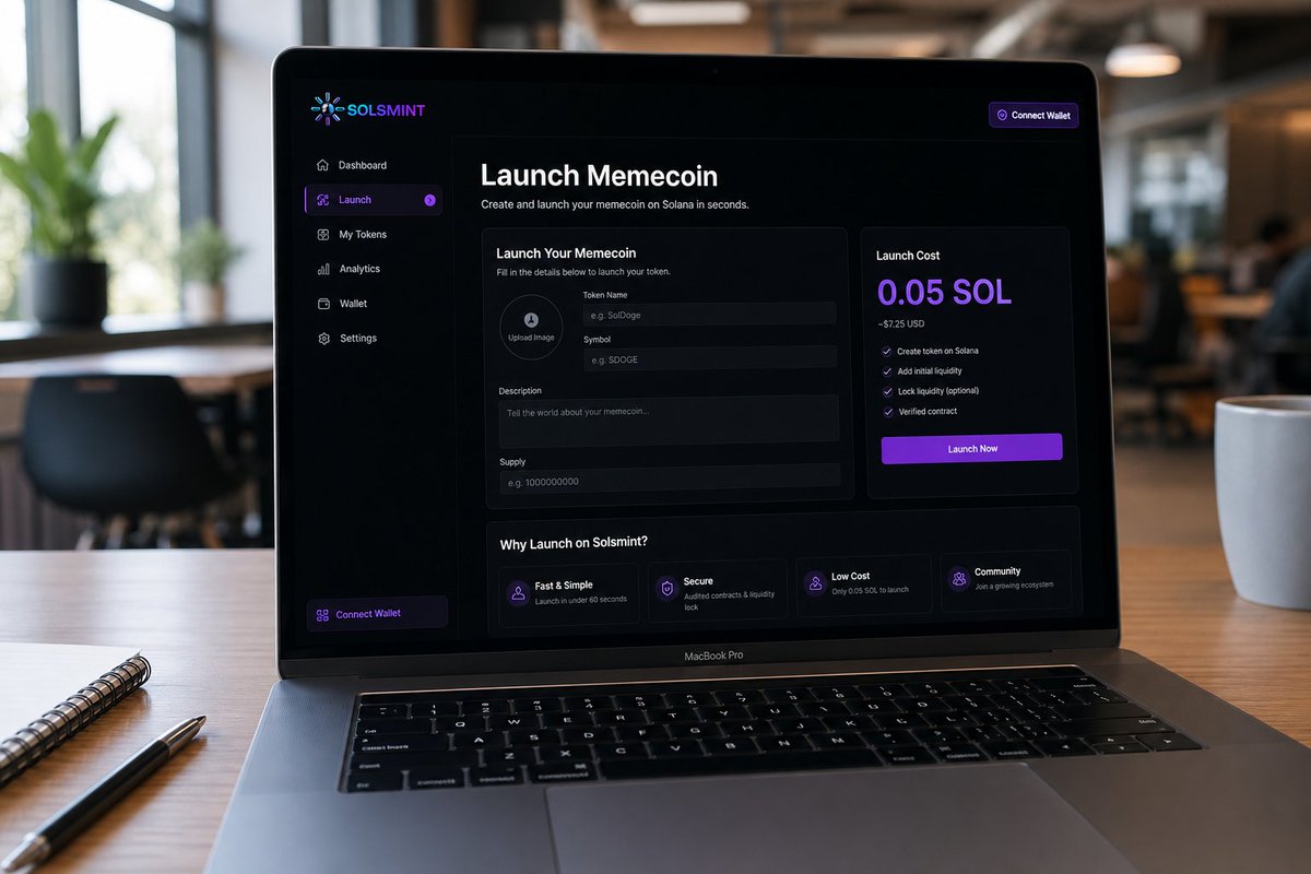 solsmint's tweet image. You learn more from launching than from planning. Start.
0.05 SOL. Mint burn NFT airdrop free. Liquidity to Raydium, no fees.
solsmint.com
#LearnByDoing #CryptoWorld