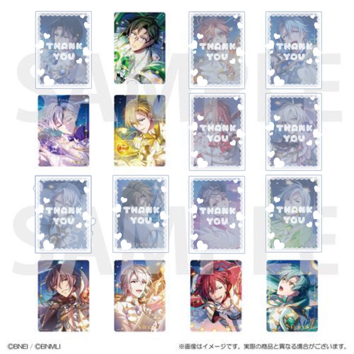 ntrhk8's tweet photo. 【交換/譲渡】アイドリッシュセブン アイナナ 16 STAR SIGNS UR 缶バッジ B クリアカード クリカ

【譲】
缶バ：大和12 ナギ10 百1
クリカ：大和 壮五 ナギ 虎於 巳波 トウマ 悠 各1点

【求】楽 or 定価+送料

缶バ12box､クリカ1box予約済
検索からでもお気軽にお声掛けください https://t.co/jgUN2MPTL7