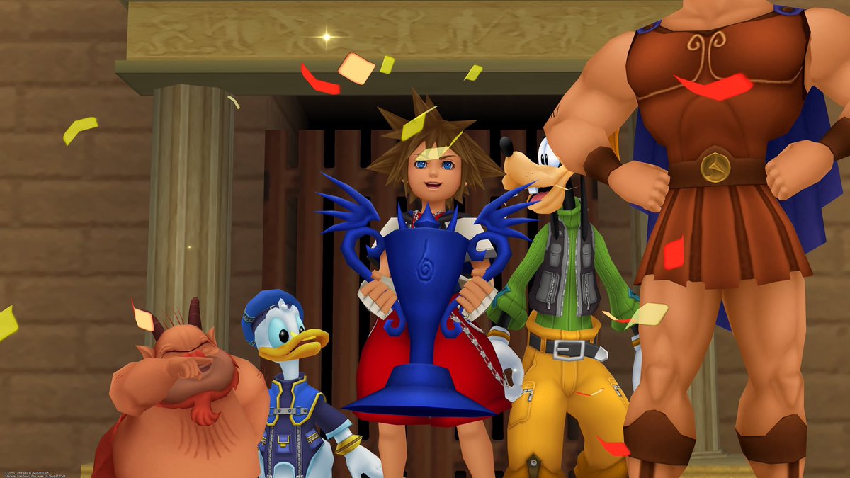 Meselyn's tweet image. After beating Hollow Bastion, I’ve run through the Hades Cup! #gaming #KingdomHearts #PS5Share