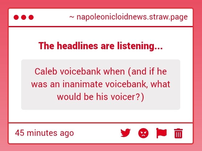 © NAPOLEONICLOID News tweet media