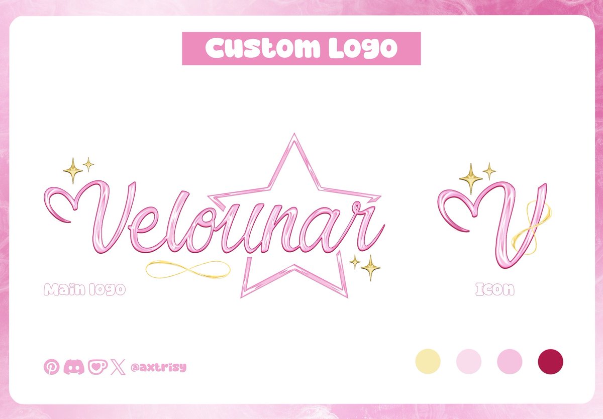 axtrisy's tweet photo. @ArenkiDraws hiii, here are some of my logo designsss 🤍 https://t.co/pnqbTonU9i