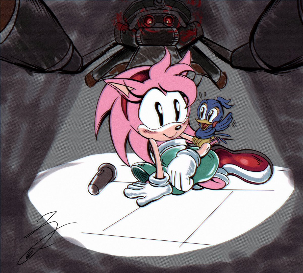 Everyone should draw the concept art Amy in my opinion she's super cute Here's my attempt!!!