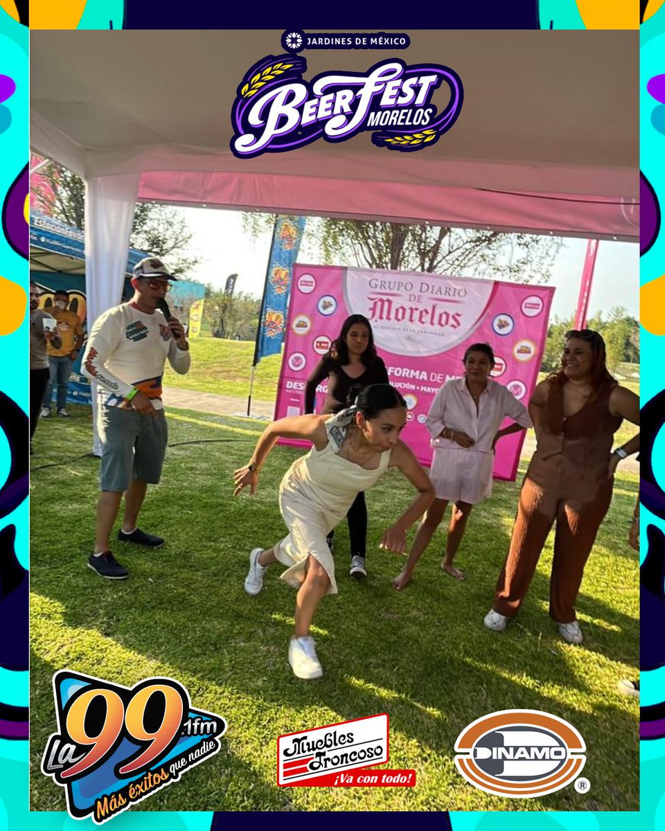 DiariodeMorelos's tweet photo. 🍻🔥 ¡No paramos!
Siguen las dinámicas con La 99 📻 en el Beer Fest 2026 🎉Más premios, más sorpresas y más diversión 👀
¿Te lo vas a perder?#La99 #BeerFest2026 https://t.co/TDk1mBsaYC