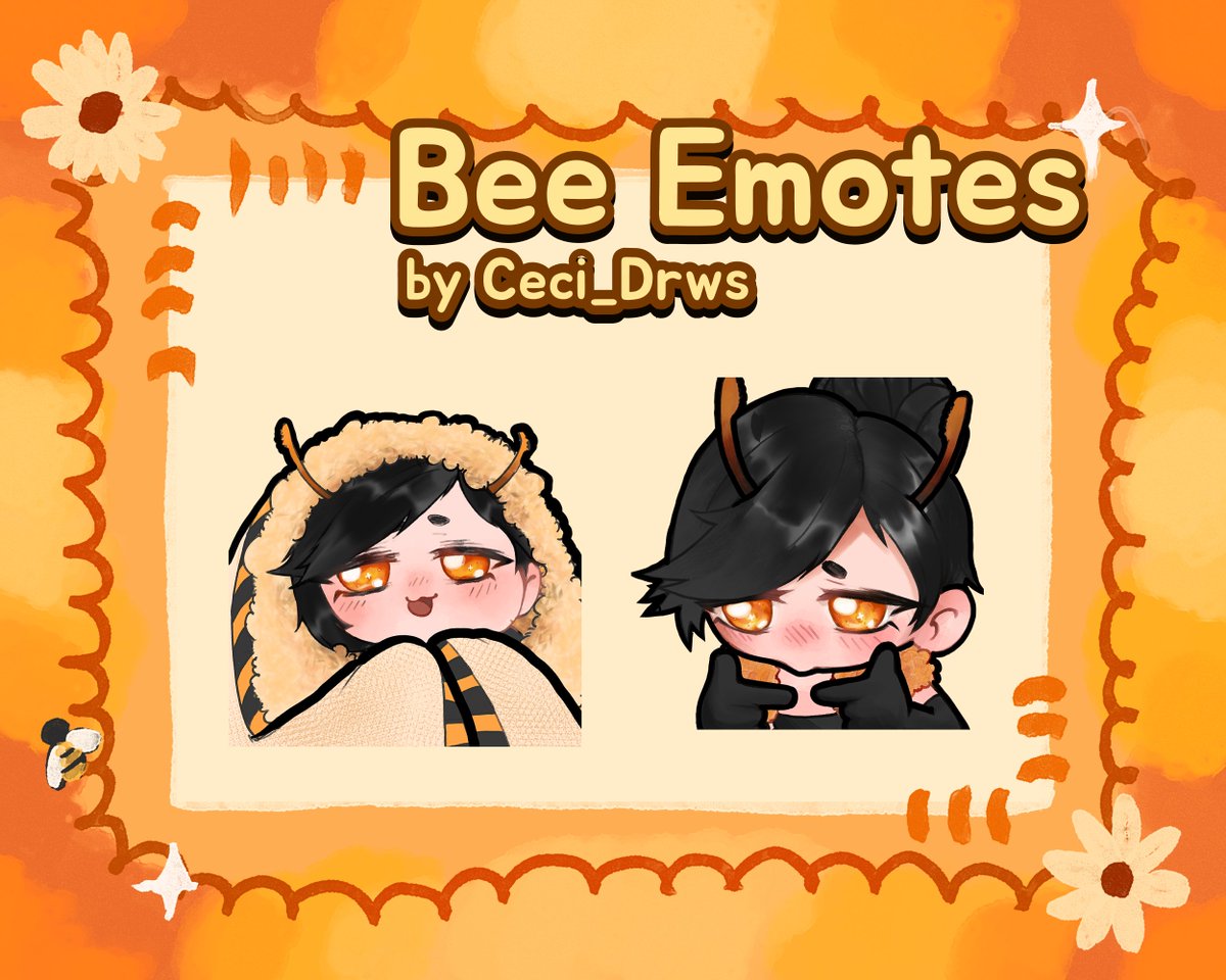 Vermillion_Drws's tweet image. @VGen Here's my entry for the Bee Challenge on VGen :3
#vgenchallenge #bee #vgen
This time, I'm posting only the emotes!