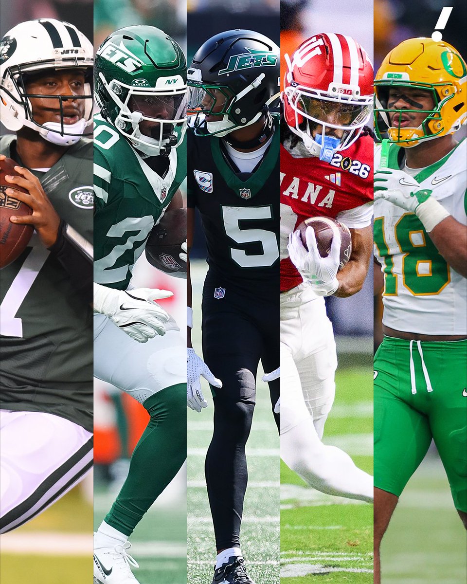 YahooFantasy's tweet photo. The Jets new-look offense in 2026:

QB Geno Smith
RB Breece Hall
WR Garrett Wilson
WR Omar Cooper Jr.
TE Kenyon Sadiq

Could the Jets finally be fantasy relevant this year? 📈 https://t.co/Jc4y5RdmRx
