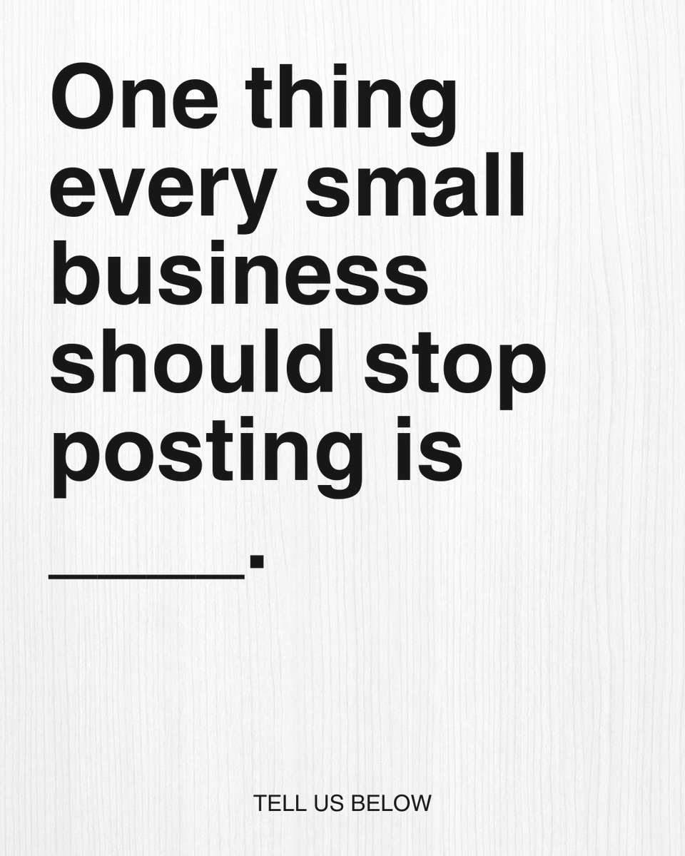 RMCmktng's tweet image. One thing every small business should stop posting is _____.

We'll start: stock photos that don't show your actual business. 

Your turn. 👇

#MarketingTips #SocialMediaStrategy #ContentMarketing #BusinessGrowth #DigitalMarketing