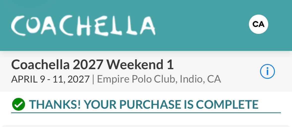 y pensar que hace un par de años estábamos vendiendo chelas afuera del emf para juntar más de algo y ahorita diremos que nos vamos a Coachella 🙏🏼