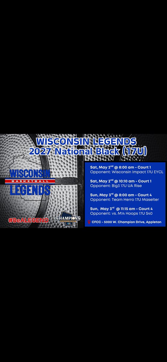 CoreyGirdaukas's tweet photo. Looking forward to see the girls compete against some really good competition. @wilegends @PGHWisconsin https://t.co/qj6SypBIme