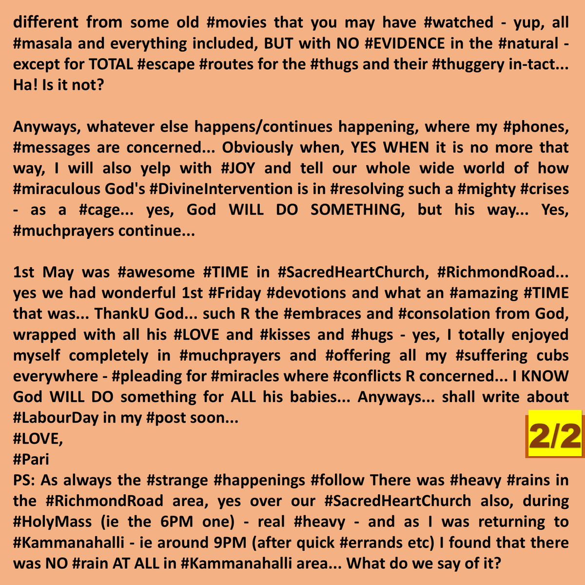 PariWriting's tweet image. Is so mighty #irritating to read about #electricity going OFF/coming ON etc na? So also about #heavy #rains etc.. Indeed, it is.. However, I doubt any of those #posts of mine reach cubs - AT ALL?? Na? I don't #receive their/yr #calls, they don't get2speak with me.. #BLOCKADE ON..