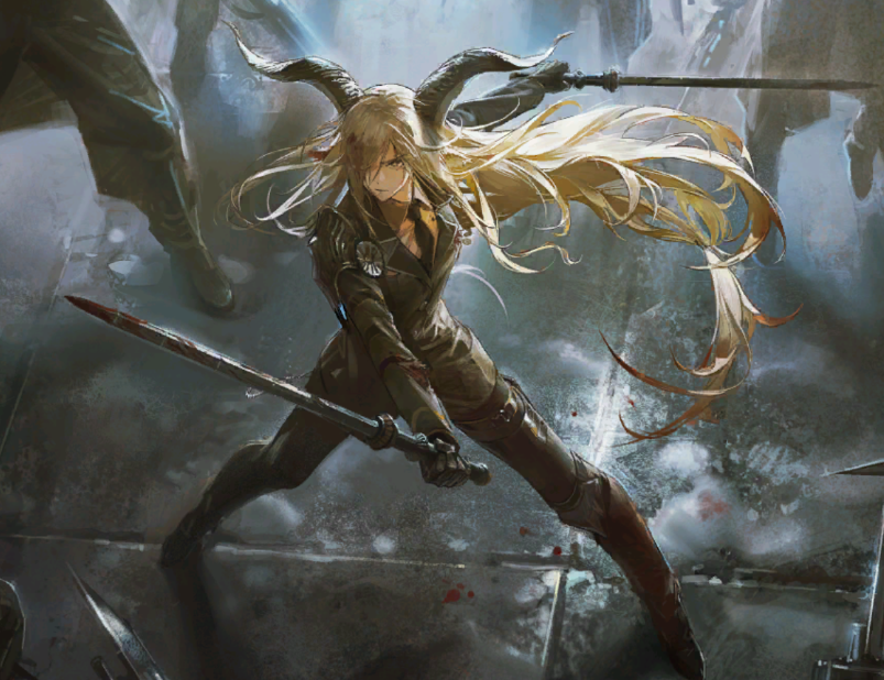 seinundzeitnot's tweet photo. It's so funny to me that hypergryph fully understands that Degenbrecher fanservice is her drenched in blood so they include one CG were she's covered in blood every Kjerag event.
Rarely have I seen a company with this much of a finger on the pulse of their audience. https://t.co/qlBypajcE4