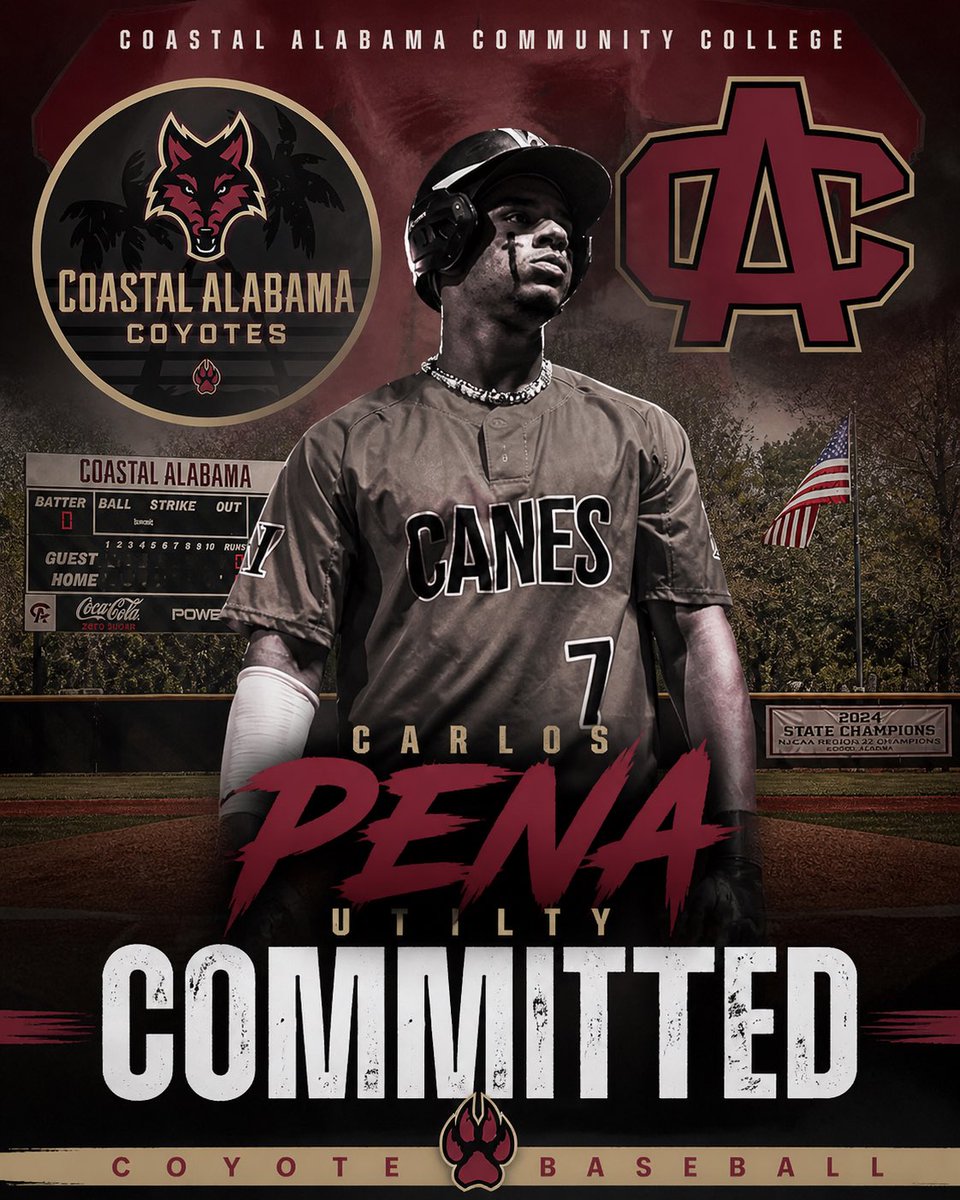 WHcanesbaseball's tweet photo. A huge congratulations to @Carlosdpena7 for his recent commitment to @CACCWarhawksBsb. Well deserved #7!! https://t.co/s8AUaeiXXr