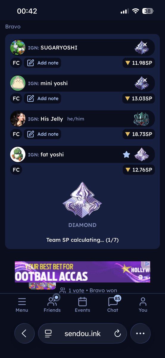 Tom733494097743's tweet photo. 12 SET LOSING STREAK AND WHEN WE FINALLY WIN A SET THE STAFF REPORTS IT WRONG AND WE LOSE 13 POINTS
You actually can’t make ts up wtf https://t.co/7eQJ5RrHv6