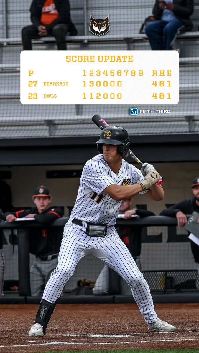 KSUOwlsBaseball's tweet image. Still tied up through 6!

#BeDifferent | #HootyHoo
