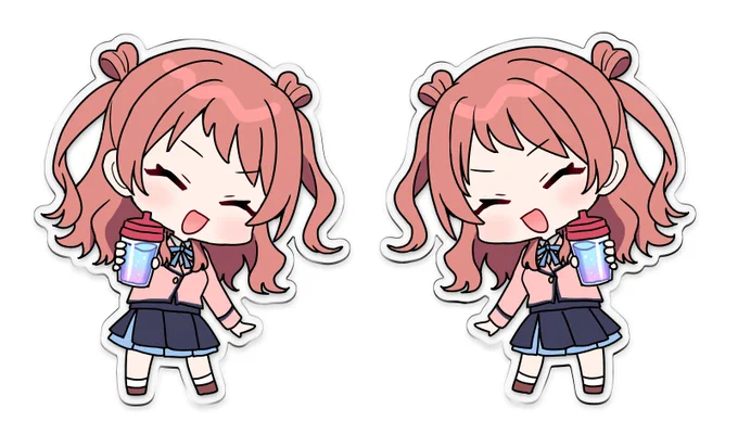 GSF03で頒布予定の新作、咲季のSSD飲みなさいっアクキーと、ことね、手毬の再販分の予約をBOOTHで受付開始しました!両面仕様です! 当日開場に来られない方など是非ご利用ください～! 咲季→ 手毬→ ことね→