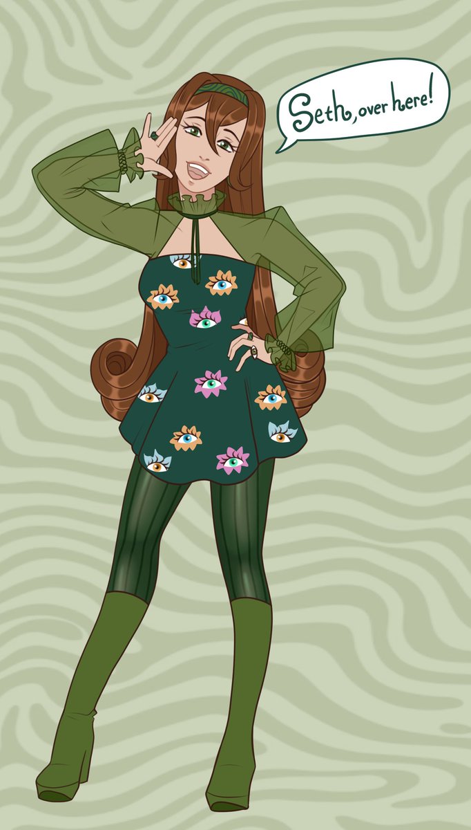 xLonelywoodsx's tweet photo. Human!Anabelle is such a treat to draw 💚 https://t.co/pHnHZHqakc