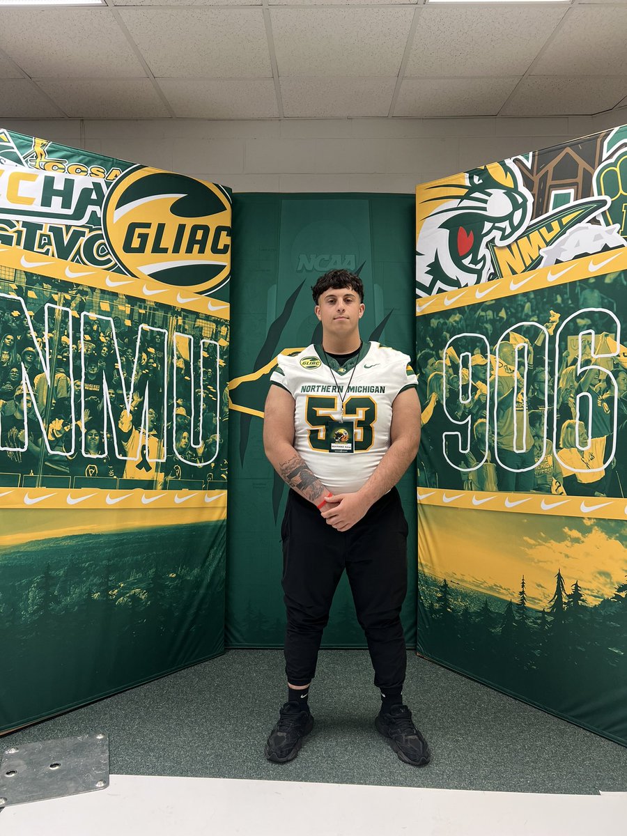 MohamadAoun68's tweet photo. Had a great time today @NMU_Football thank you @CoachMetkler for the invitation can’t wait to be back on campus https://t.co/KFZ2b9wa0H