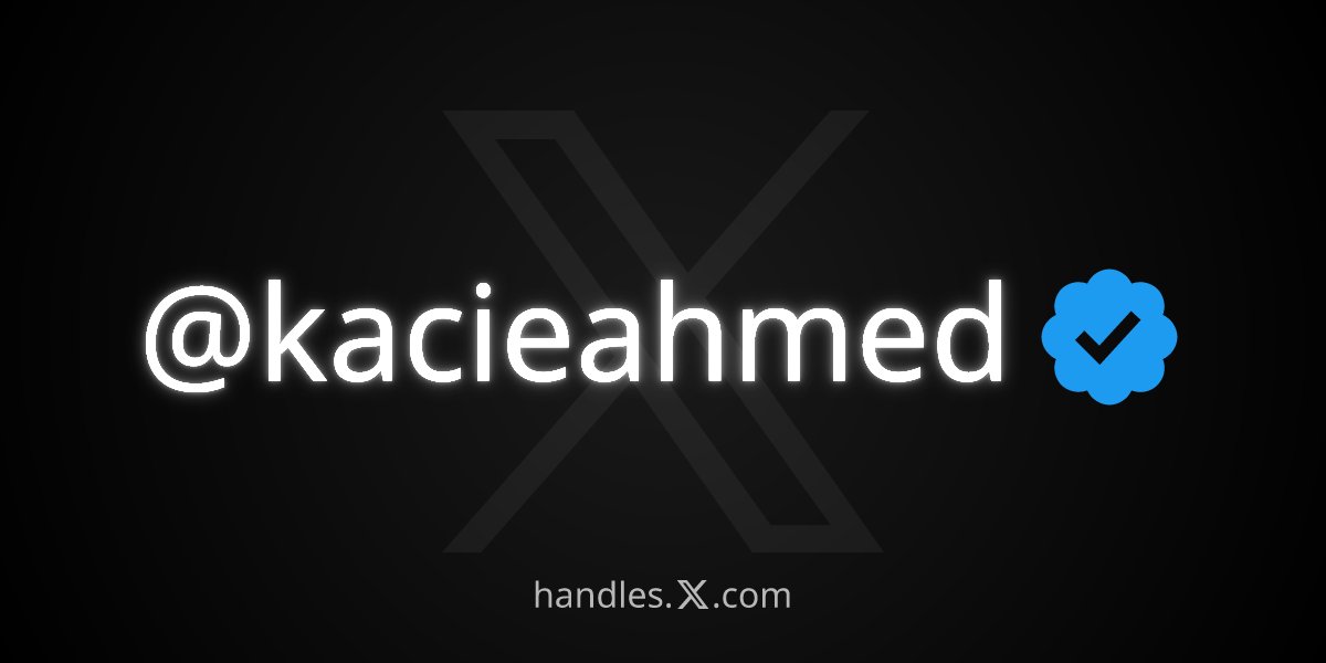 Kacie Ahmed tweet media